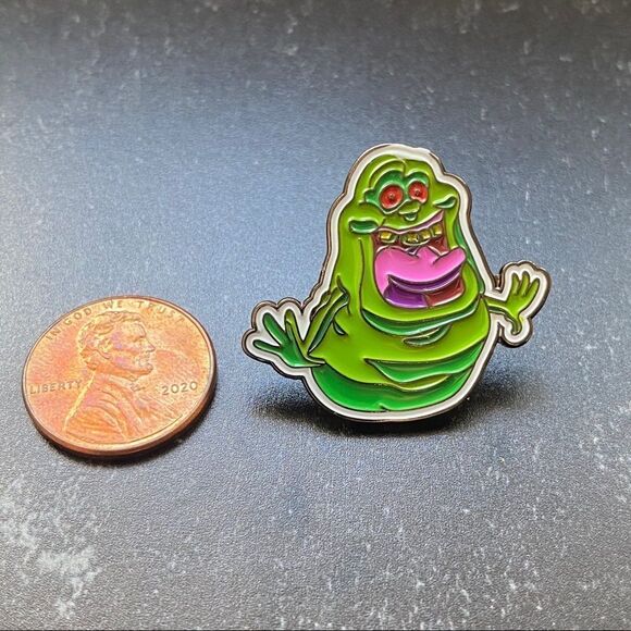 Slimer Ghost Enamel Pin/ Brooch - Picture 3 of 5